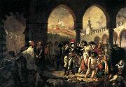 Baron Antoine-Jean Gros Napoleon Bonaparte Visiting the Plague-stricken at Jaffa oil painting reproduction